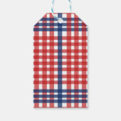 Rood, wit en blauw cadeaulabel (Achterkant)