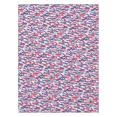 Rood, wit en blauw camouflage patriottisch tafelkleed (Voorkant)