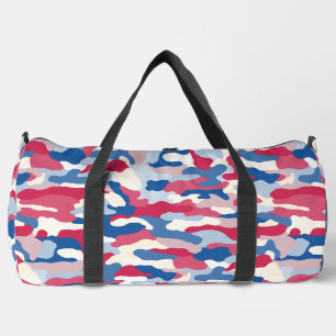 Rood wit en blauw Camouflage Plunjezak