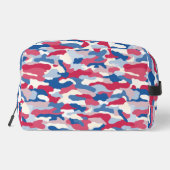 Rood wit en blauw Camouflage Toilettasje (Achterkant)