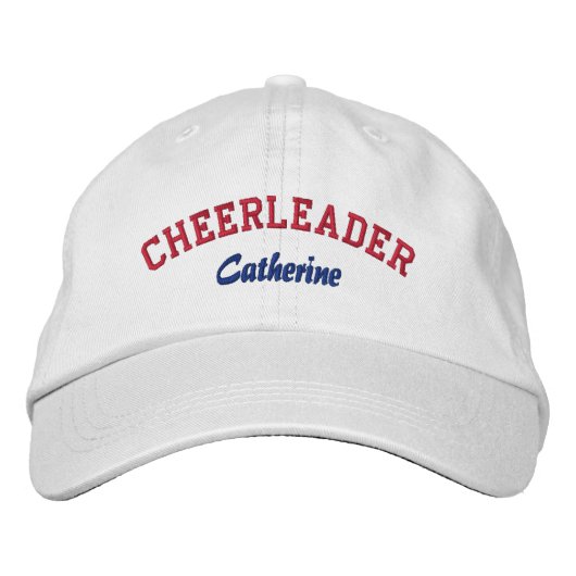 Rood, wit en blauw Custom Cheerleader's Pet (Voorkant)