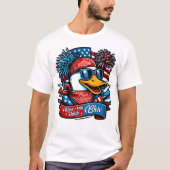Rood wit en blauw eendje t-shirt