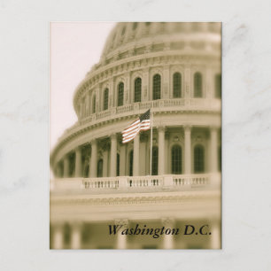 Rood, wit en blauw en het Capitol Briefkaart