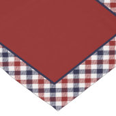 Rood wit en blauw gele middelgrote tafelblad korte tafelloper (Hoek)