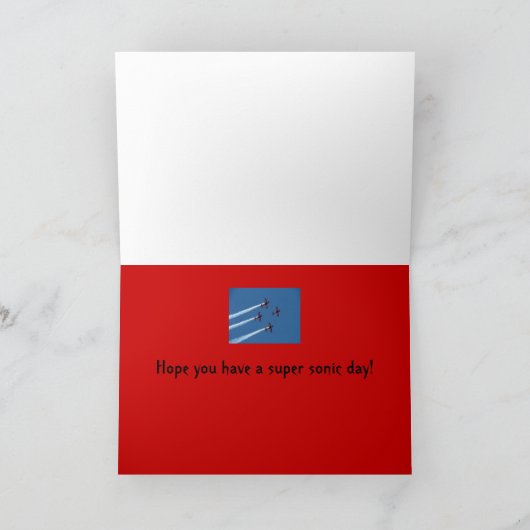 Rood, wit en blauw, gelukkig 4 juli! kaart (Binnen)