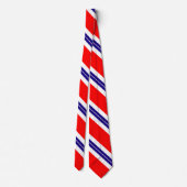 Rood wit en blauw gestreept stropdas (Achterkant)