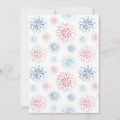 Rood Wit en Blauw Gezamenlijk 50ste Verjaardagsfee Kaart (Achterkant)