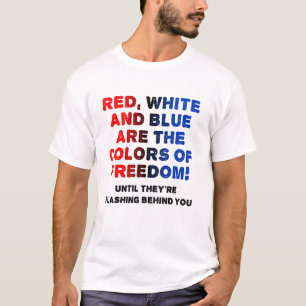 Rood Wit en Blauw Grappige Tshirt
