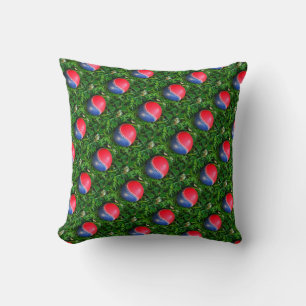 Rood Wit en Blauw Honkbal Kussen
