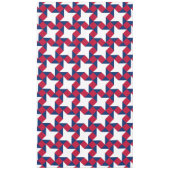 Rood, Wit en Blauw Juli Vierde Patchwork Patroon Tafelkleed (Voorkant)