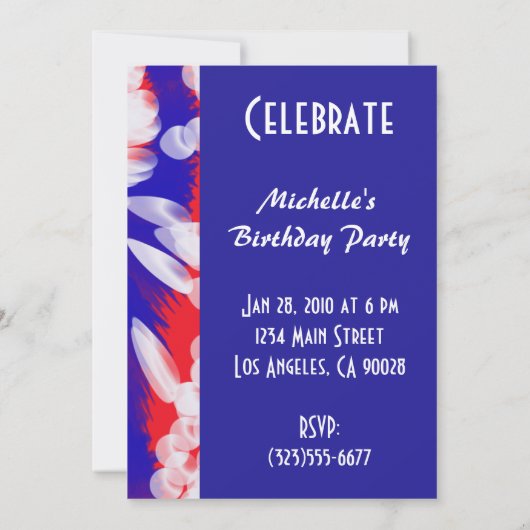 rood wit en blauw kaart (Achterkant)