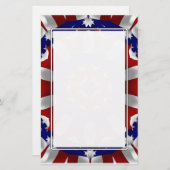 Rood, wit en blauw Kali Briefpapier (Voorkant / Achterkant)