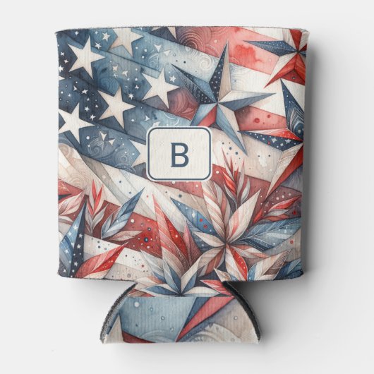 Rood wit en blauw Koelbox Blikjeskoeler (Voorkant)