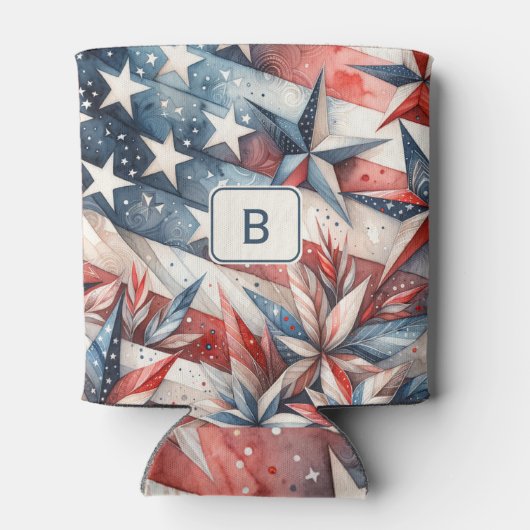 Rood wit en blauw Koelbox Blikjeskoeler (Achterkant)