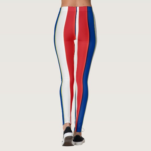 Rood wit en blauw leggings