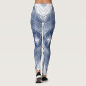 rood wit en blauw leggings (Achterkant)