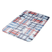 Rood, wit en blauw Madras Bath Mat (Gekanteld)