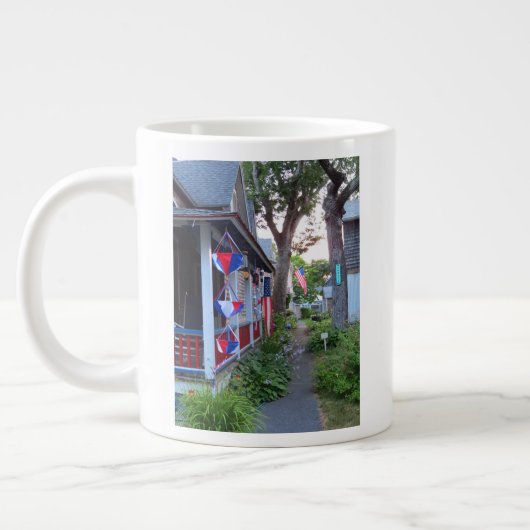 Rood, wit en blauw - Martha's wijntuin Extra Grote Beker (Links)