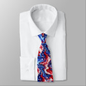 Rood Wit en Blauw Monogram Stropdas (Gebonden)