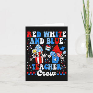 Rood Wit En Blauw Onderwijs Bemanning Amerikaanse Kaart
