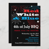 Rood wit en blauw op 4 juli kaart (Voorkant / Achterkant)