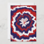 Rood, wit en blauw op 4 juli kaart (Achterkant)