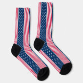Rood Wit En Blauw Patriot Sokken (Rechts)