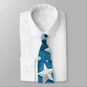 Rood, wit en blauw patriotticum stropdas (Gebonden)