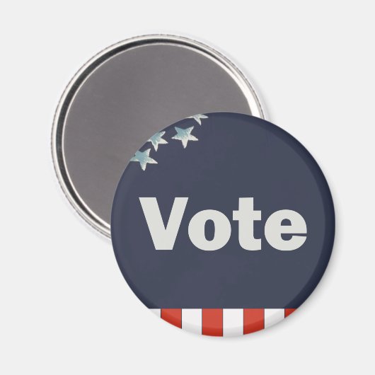 Rood Wit en Blauw Patriottisch Stemmen Magneet (Voorkant / Achterkant)