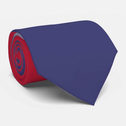 Rood wit en blauw patriottisch verloop stropdas (Opgerold)