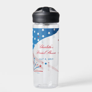 Rood Wit en Blauw Patriottische Bruidsdouche Waterfles