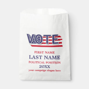 Rood Wit En Blauw Politieke Campagne Reclame Bedankzakje