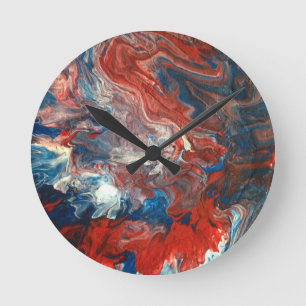 Rood, Wit en Blauw Ronde Klok