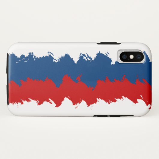 Rood, wit en blauw schaafje Case-Mate iPhone case (Achterkant (horizontaal))