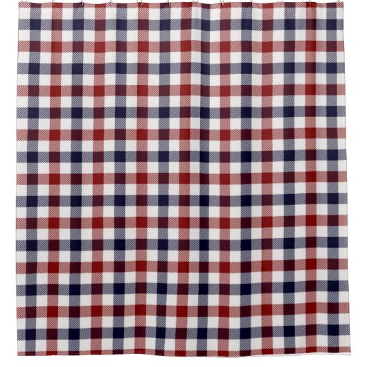 Rood wit en blauw schoeisel gordijn (Voorkant)