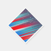 Rood, wit en blauw servet (Hoek)