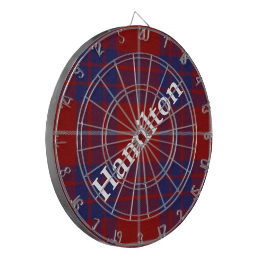 Rood, wit en blauw speldenbord dartbord (Voorkant Links)