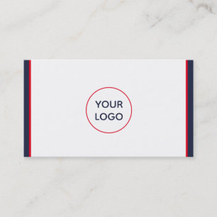 Rood wit en blauw standaard visitekaartje