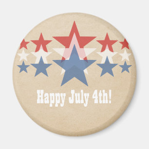 Rood, wit en blauw Star Cascade Magnet Magneet