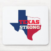 Rood, wit en blauw "Texas Strong" Muismat (Voorkant)