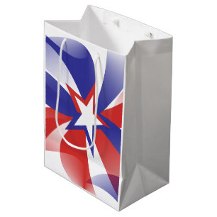 Rood wit en blauw verblinden me patriottische cade medium cadeauzakje