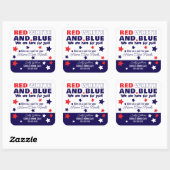 Rood, Wit en Blauw Verwijzing Gift Labels - Zakeli (Vel)