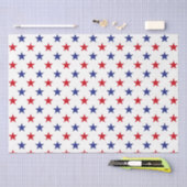 Rood wit en blauw Vierde juli Tissuepapier (Craft)