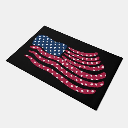 Rood wit en blauw vlagontwerp deurmat (Schuin)