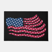 Rood wit en blauw vlagontwerp deurmat (Voorkant)