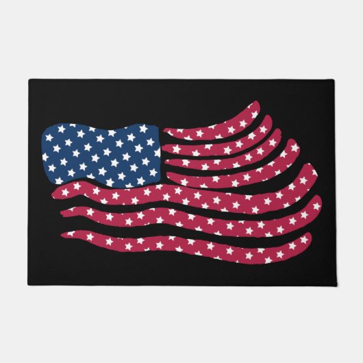 Rood wit en blauw vlagontwerp deurmat (Voorkant)