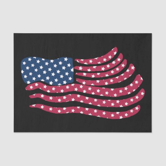 Rood wit en blauw vlagontwerp tissuepapier (Voorkant)