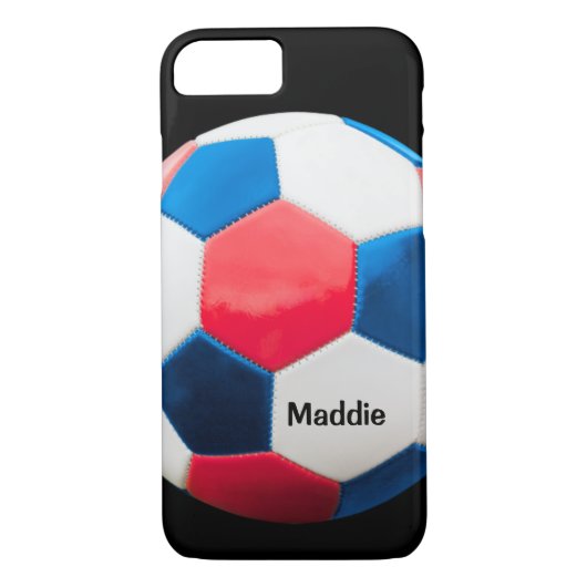 Rood wit en blauw Voetbal Case-Mate iPhone Case (Achterkant)
