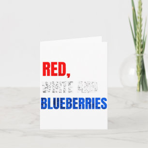 Rood Wit En Blauwe Bessen Patriottisch Plezier Zom Kaart