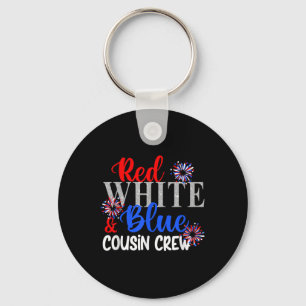 Rood Wit En Blauwe Neef Crew 4 Juli Matchin Sleutelhanger